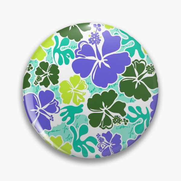 Item preview, Akahai Hawaiian Hibiscus Tropical Floral - Mint & Purple designed and sold by DriveIndustries.