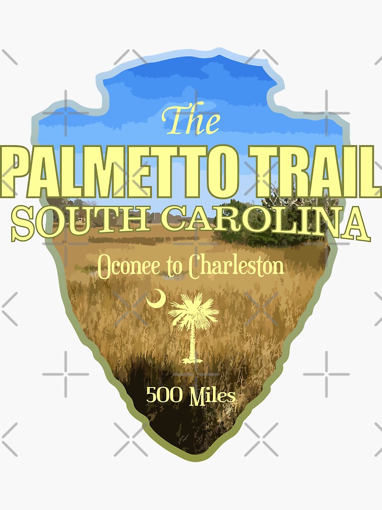 Thumbnail 3 of 3, Sticker, Palmetto Trail (arrowhead) designed and sold by curranmorgan.