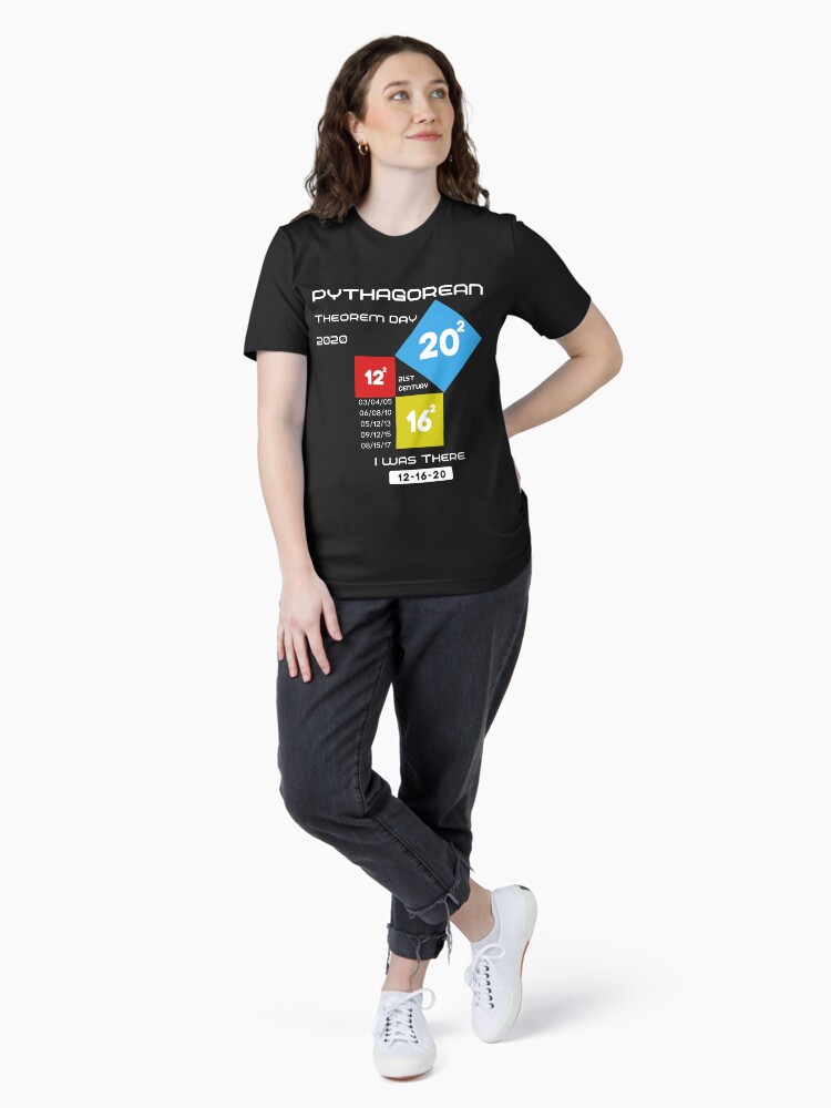 Thumbnail 4 of 7, Essential T-Shirt, Pythagorean Theorem Day 12-16-20 I Was There Math Humor designed and sold by ZEROXCOOL.