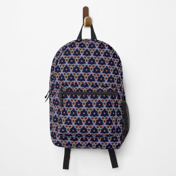 Item preview, MOUCHARABIEH 12 pattern oriental triangles petale psychedelic electric royal blue pink fuschia red designed and sold by dragonemma.