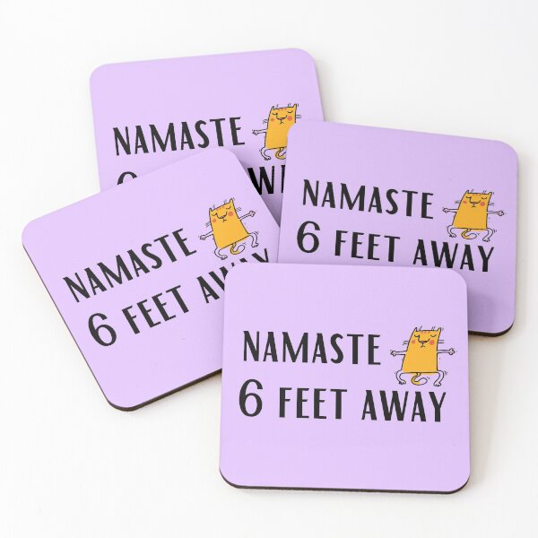 Item preview, Funny Namaste Yoga Social Distancing Design designed and sold by Hopscotch Shop Designs.