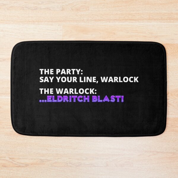 Item preview, Say your line Warlock: Eldritch Blast | DnD 5e designed and sold by DatDragonShop.