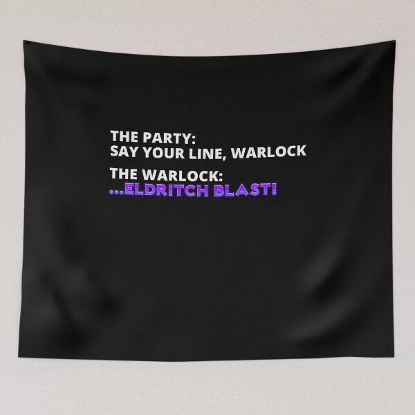 Item preview, Say your line Warlock: Eldritch Blast | DnD 5e designed and sold by DatDragonShop.