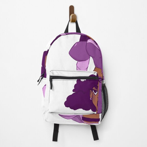 Item preview, Superhéroe anime dibujos animados niña negra con cabello morado designed and sold by gi-gianna.