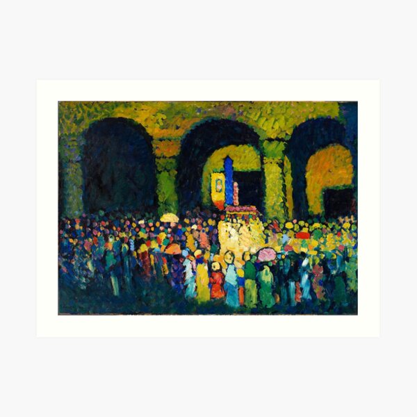 T-Shirt Homme Peinture Wassily Kandinsky Art Oeuvre