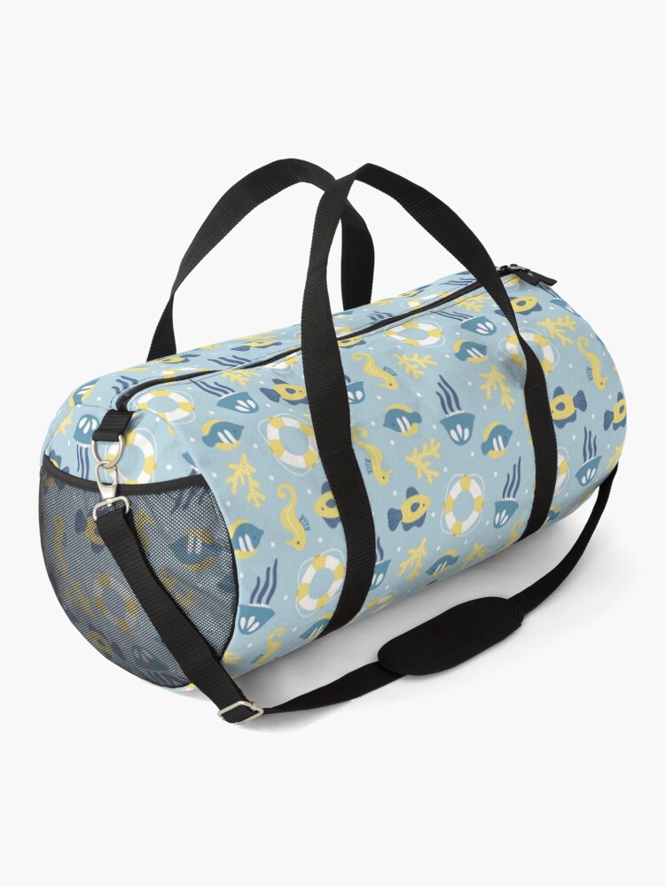 "Nautical Aquatic Marine Design" Duffle Bag by ironydesigns Redbubble