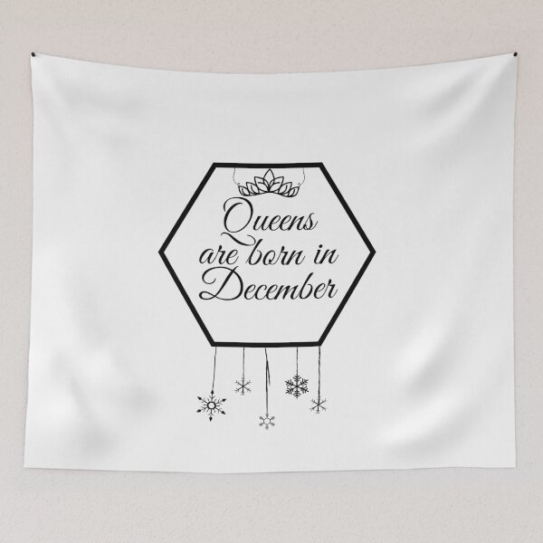 Item preview, Queens Are Born In December Gift T-Shirt designed and sold by WearYourMood.