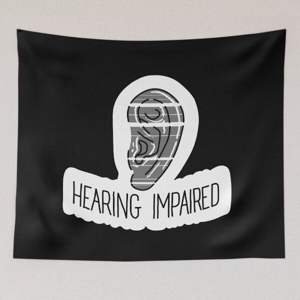 Item preview, Hearing impaired emblem designed and sold by MatthewJSimpson.