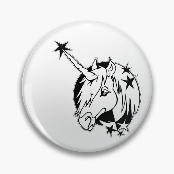 Item preview, christmas unicorn minimal black white gift designed and sold by badlydrawnbabe.