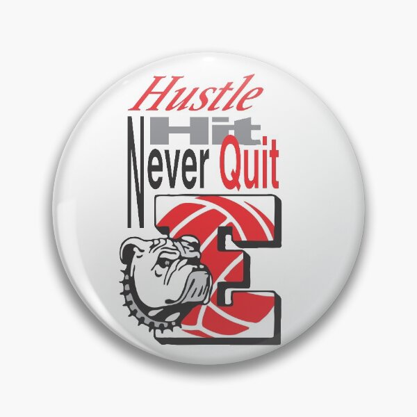 Item preview, Hustle Hit Never Quit Easton Red Rovers Volleyball designed and sold by Melissa Perhamus.