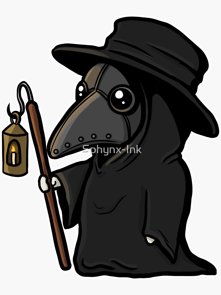 Thumbnail 3 von 3, Sticker, Smol Pest Arzt designt und verkauft von Sphynx-Ink.