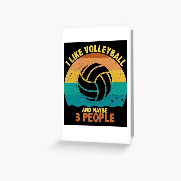 Ligma Balls Funny Pun Volleyball Fan Quote Gift Greeting Card by Jeff  Creation