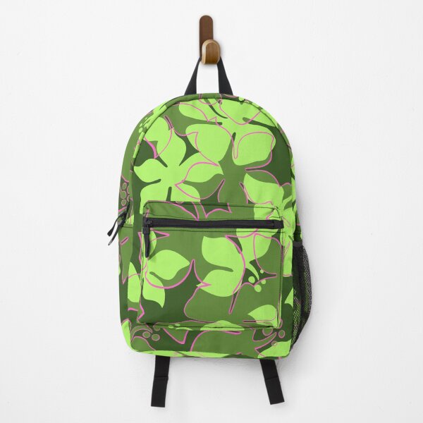 Item preview, Hanalei Hawaiian Floral Camo Aloha Shirt Print - Olive, Lime & Pink designed and sold by DriveIndustries.