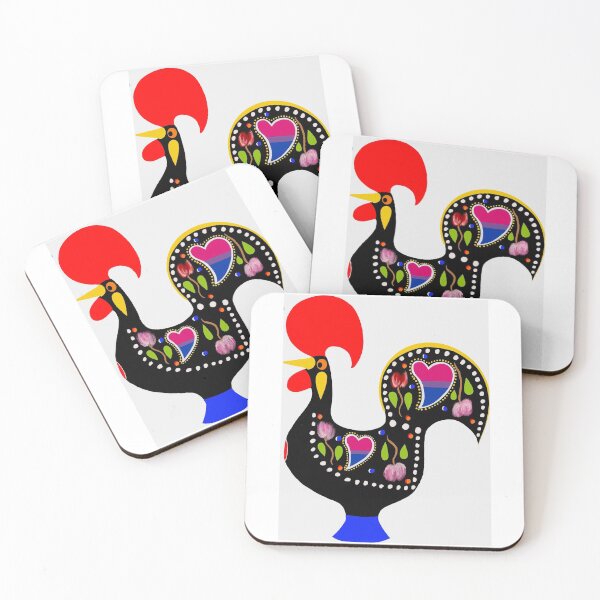 Item preview, portuguese rooster bisexual flag designed and sold by sofialopes.