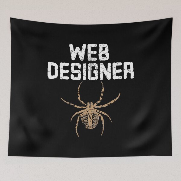 Item preview, Web Designer with Spider designed and sold by Gold Wings Tees.