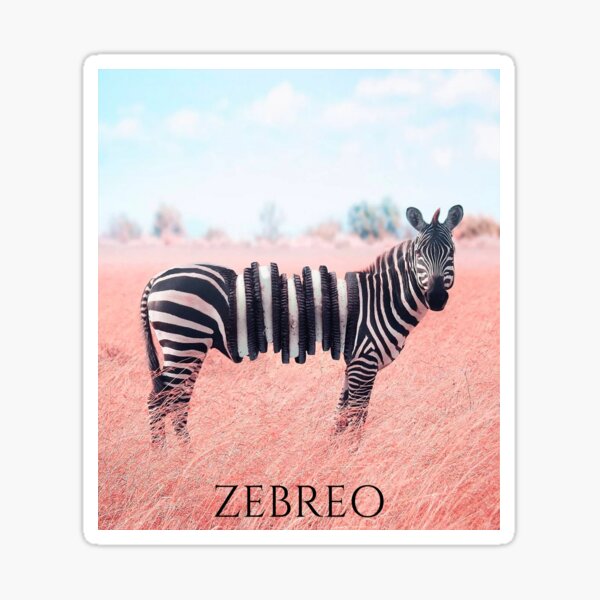 ZEBREO (Zebra + Oreo) Sticker