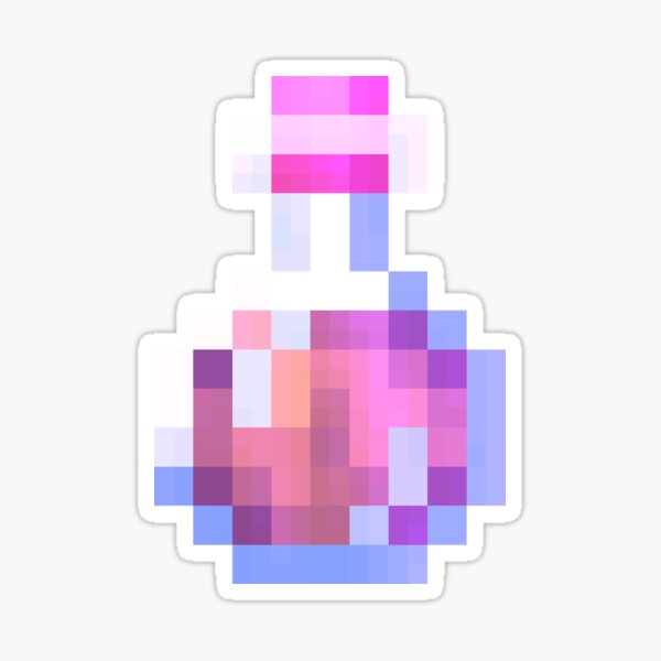 Minecraft Potions Stickers Redbubble - super speedy purple potion roblox