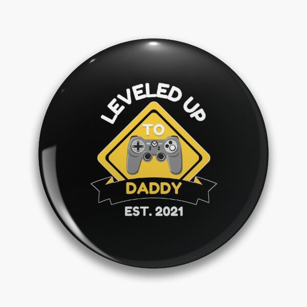 Item preview, Leveled Up to Daddy 2021 designed and sold by momsnpops.