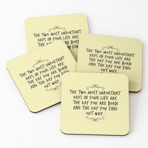 Item preview, Most Important Days in Your Life (black letters) designed and sold by Twittlefish.