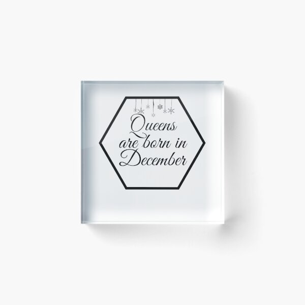 Item preview, Queens Are Born In December Gift T-Shirt designed and sold by WearYourMood.