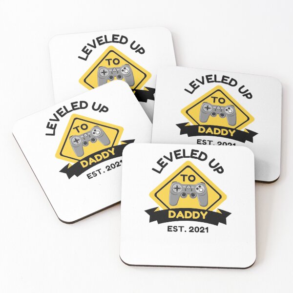 Item preview, Leveled Up to Daddy 2021 designed and sold by momsnpops.