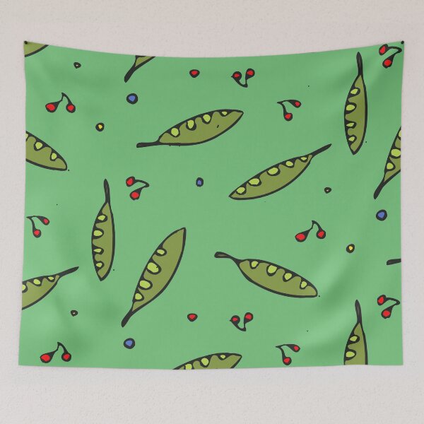 Item preview, Kawaii Green Peas Design, Darker Green designed and sold by Chubuter.