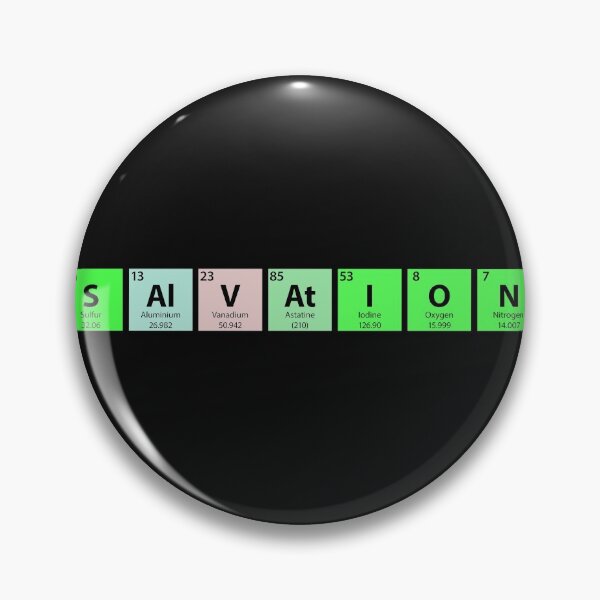 Item preview, Salvation Periodic Table designed and sold by Gold Wings Tees.