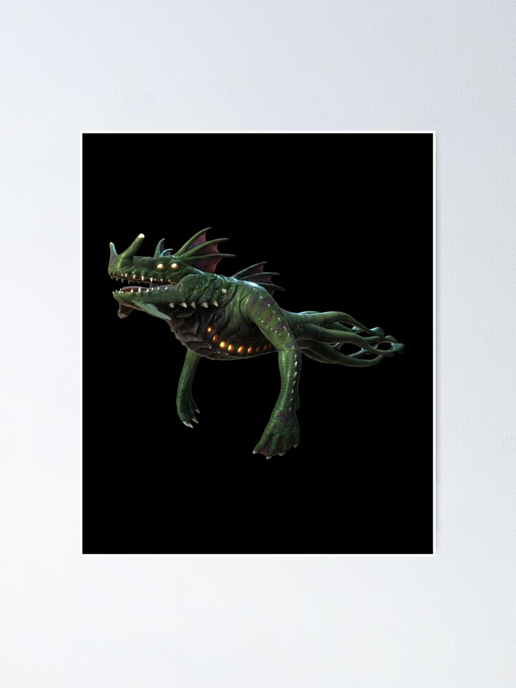 Subnautica Seedrache Leviathan Poster Von Eloisealle Redbubble