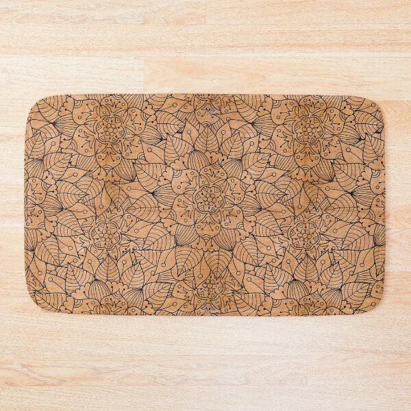 Item preview, Carved Wood Floral Mandala Decor  designed and sold by ironydesigns.
