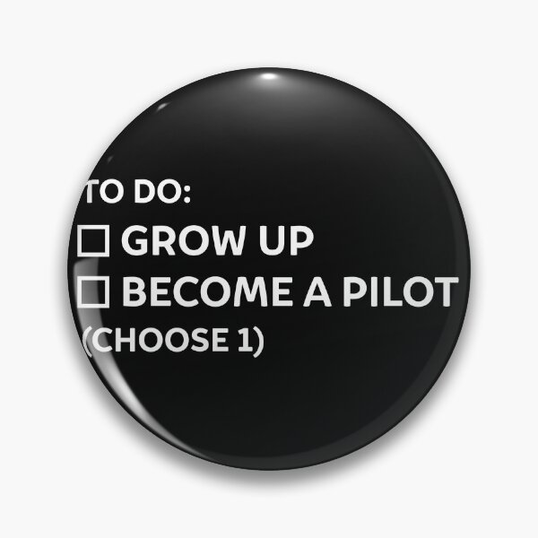 Item preview, Can't grow up and become a pilot designed and sold by Gold Wings Tees.