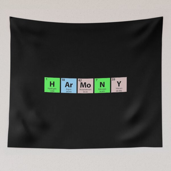 Item preview, Harmony Periodic Table designed and sold by Gold Wings Tees.