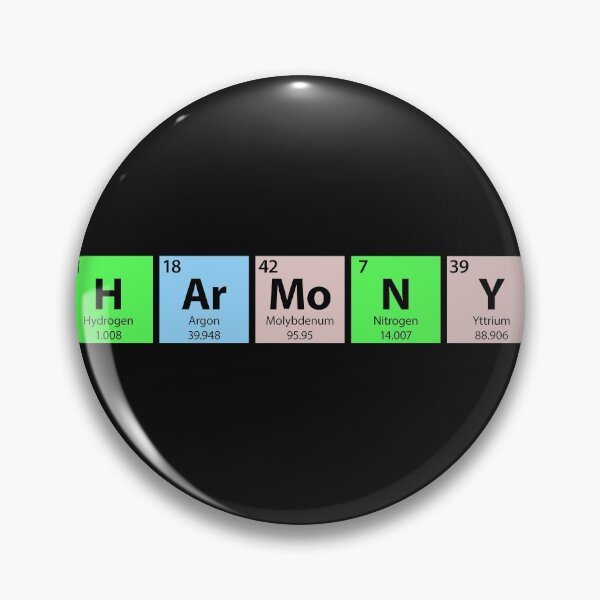 Item preview, Harmony Periodic Table designed and sold by Gold Wings Tees.