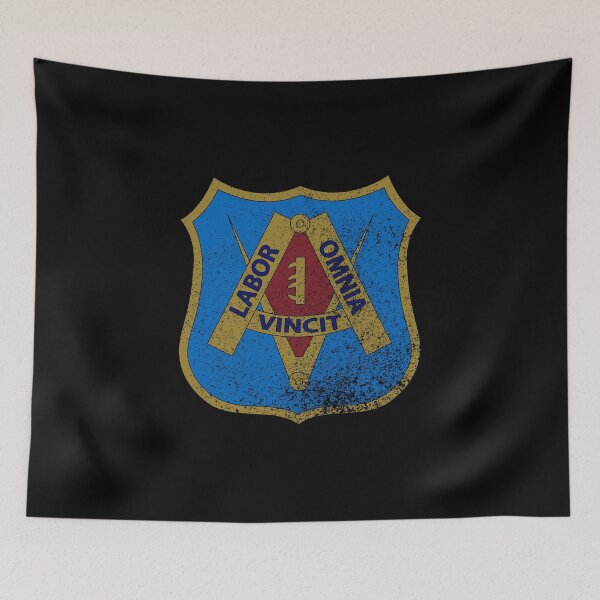 Item preview, Labor Omnia Vincit Oklahoma State Motto designed and sold by Gold Wings Tees.