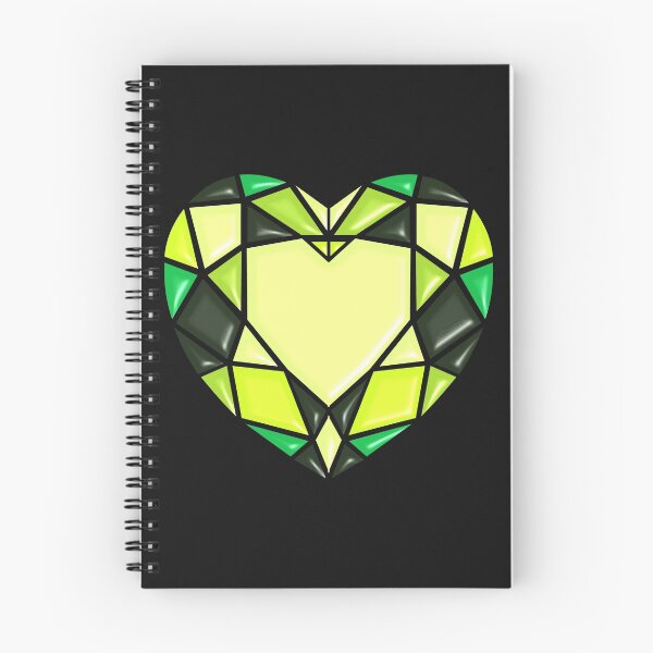 Item preview, Gem of a Heart Design Lime Green and Black designed and sold by Paula Helit.