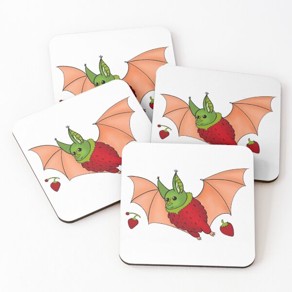 Item preview, Strawberry Fruit Bat Flying designed and sold by SamiDraw.