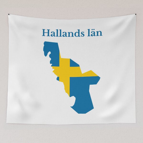 Item preview, Halland County Map, Swedish County, Sweden. designed and sold by marosharaf.