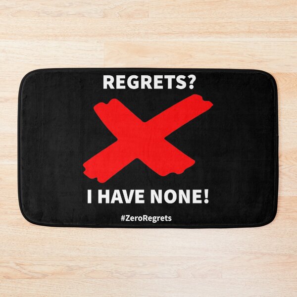 Item preview, Zero regrets i have none! black design designed and sold by lonelyweebshop.