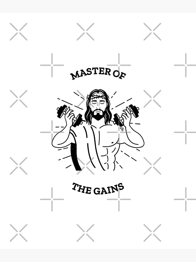 "Master Of The Gains" Poster for Sale by liftdesign | Redbubble