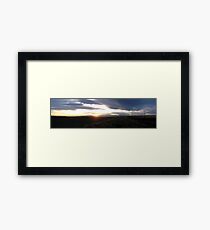 plains sunset Framed Print