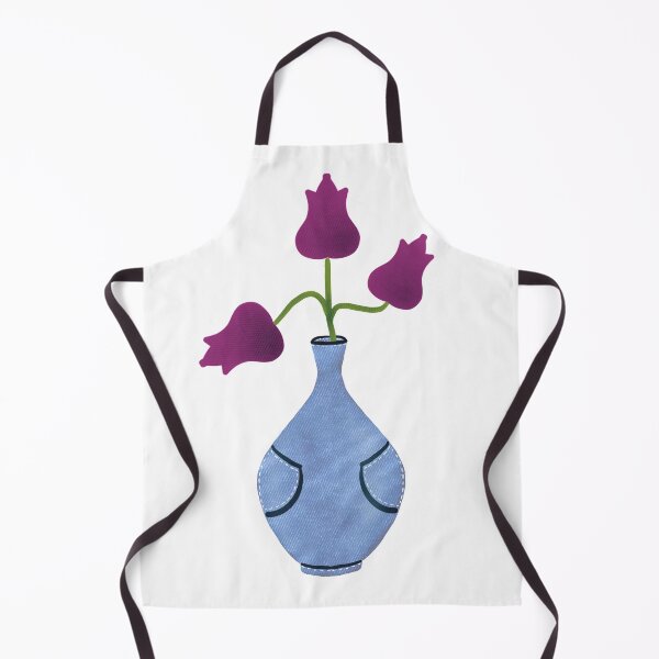 Item preview, Tulips in denim vase designed and sold by Mashusha-art.