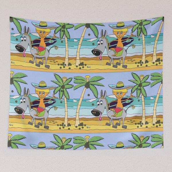 Item preview, Surfing Mexico, Pedro, surfing Costa Rico, Donkey, Australian surfers, surfing surfari designed and sold by Robert Wale.