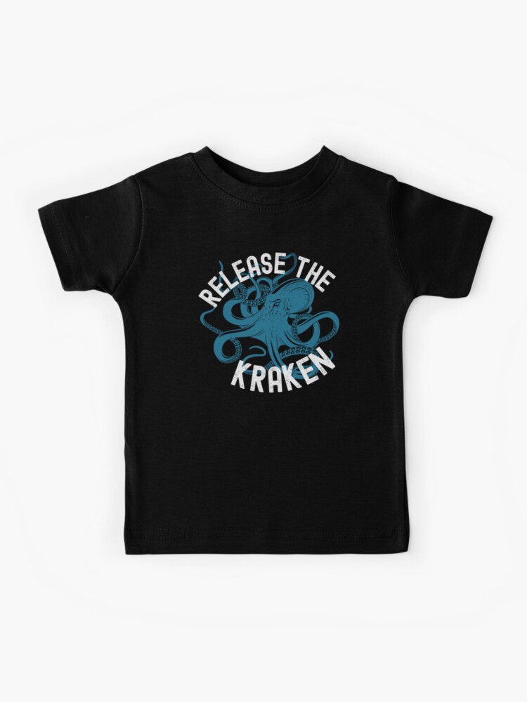 Toddler Seattle Kraken Deep Sea Blue Mascot Head Shirt