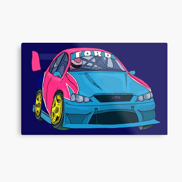 Ford Race Car Metal Print