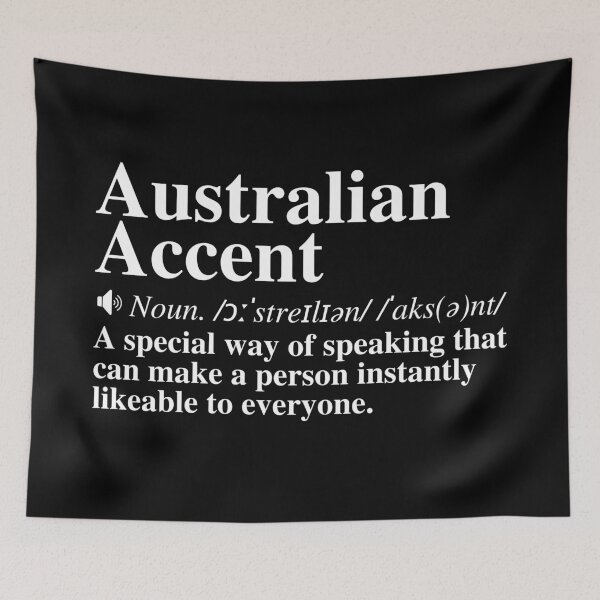 Item preview, Funny Australian Accent Definition. Aussie Humor.  designed and sold by mind-illusions.