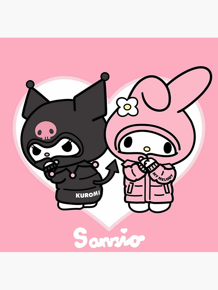 Melody And Kuromi Greeting Cards.