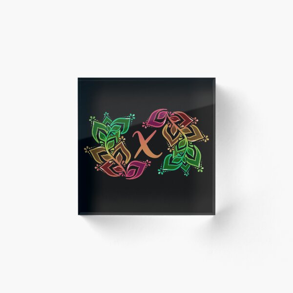 Item preview, Colorful Leaves Letter X designed and sold by avacado-designs.