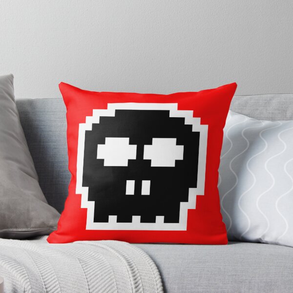 Item preview, Black Retro 8-bit Skull designed and sold by wearmoretees.