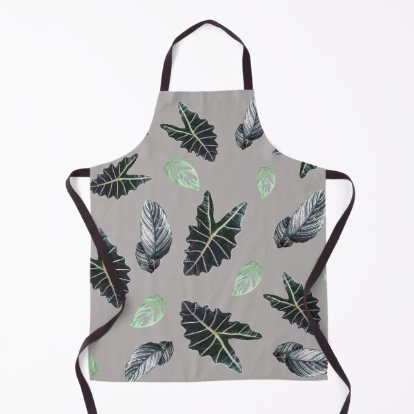 Item preview, Tropical leaves pattern on gray designed and sold by LittleAngy.
