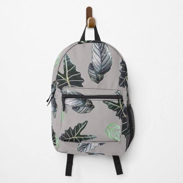 Item preview, Tropical leaves pattern on gray designed and sold by LittleAngy.