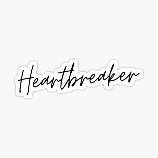 Heartbreaker Black Sticker